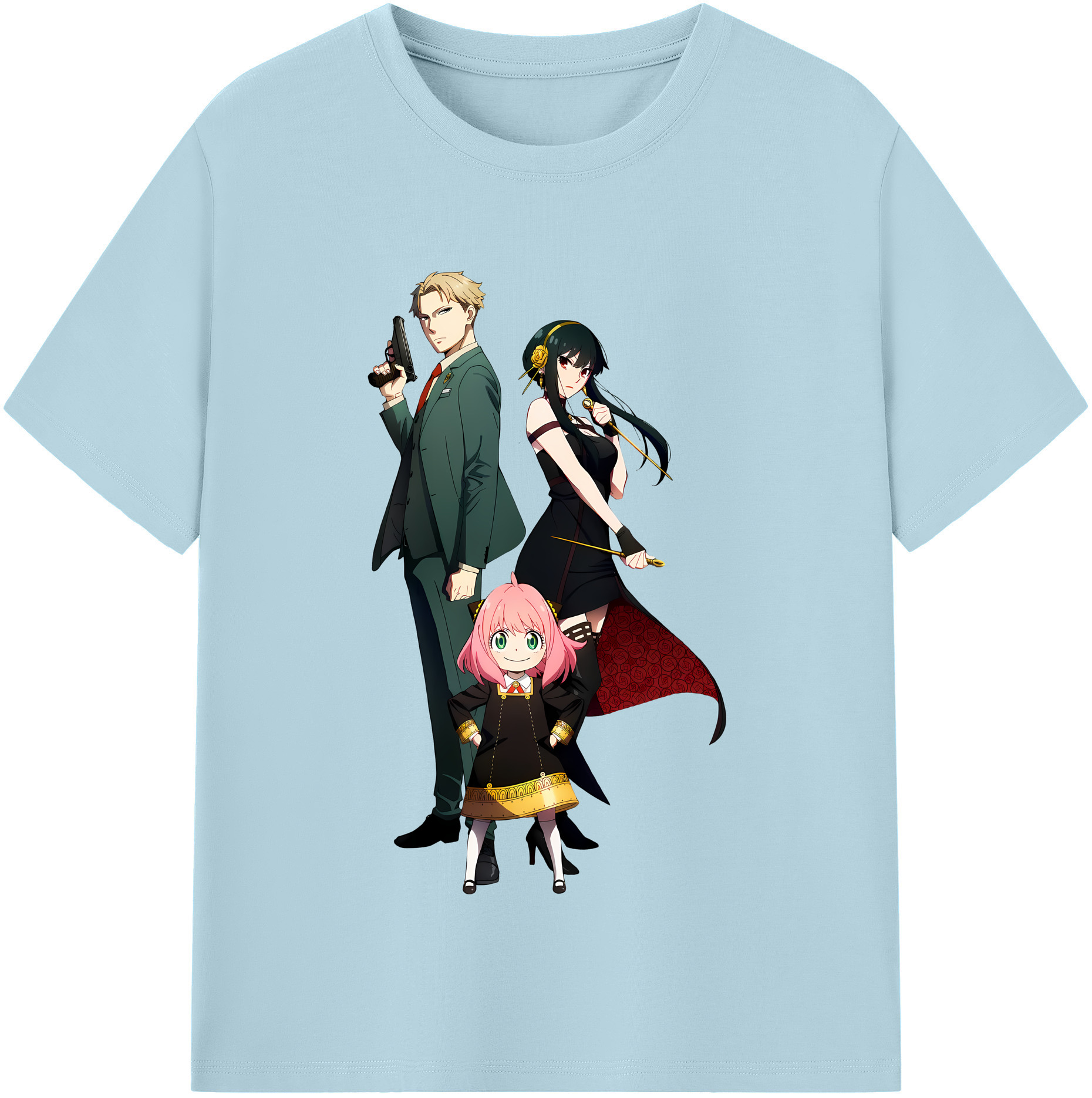 （画像用） SPY×FAMILY间谍家家酒 綿100％半袖Tシャツ（フロントプリント）